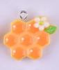 Cute resin, pendant, earrings, necklace, jewelry, Korean style, bee, handmade