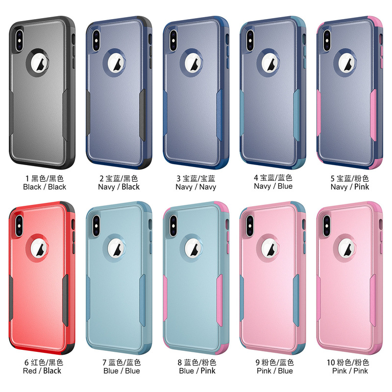 Commuter Protective Cover All-Inclusive Three-In-One New Product Suitable for iPhone XS Max Mobile Phone Case Ready-Made Factory