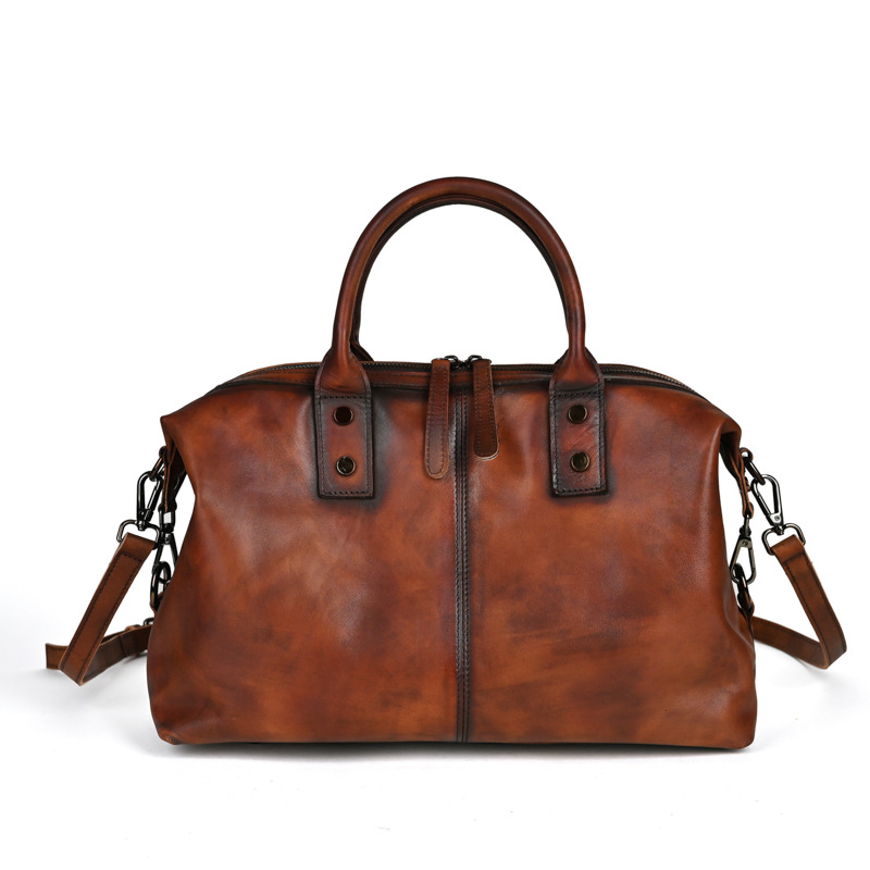 Bolsas de mano de cuero de vaca, bolsas de mano de mujer, bolsas de hombro, bolsas casuales, nuevos productos europeos y estadounidenses, bolsas de moda retro