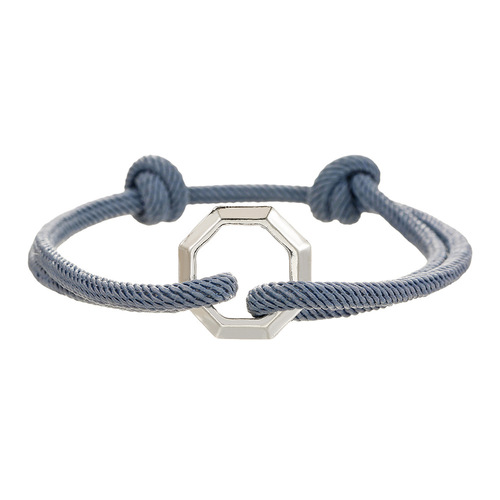 Cross-border fashion beaded bracelet for men, woven band, simple adjustable cord, student jewelry, niche bracelet.