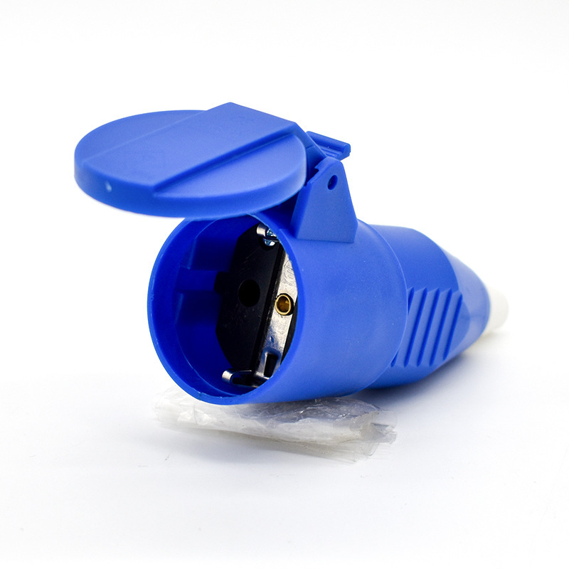 IP44工业防爆插头连接器2芯16A工业航空插座防水大功率防尘型220v