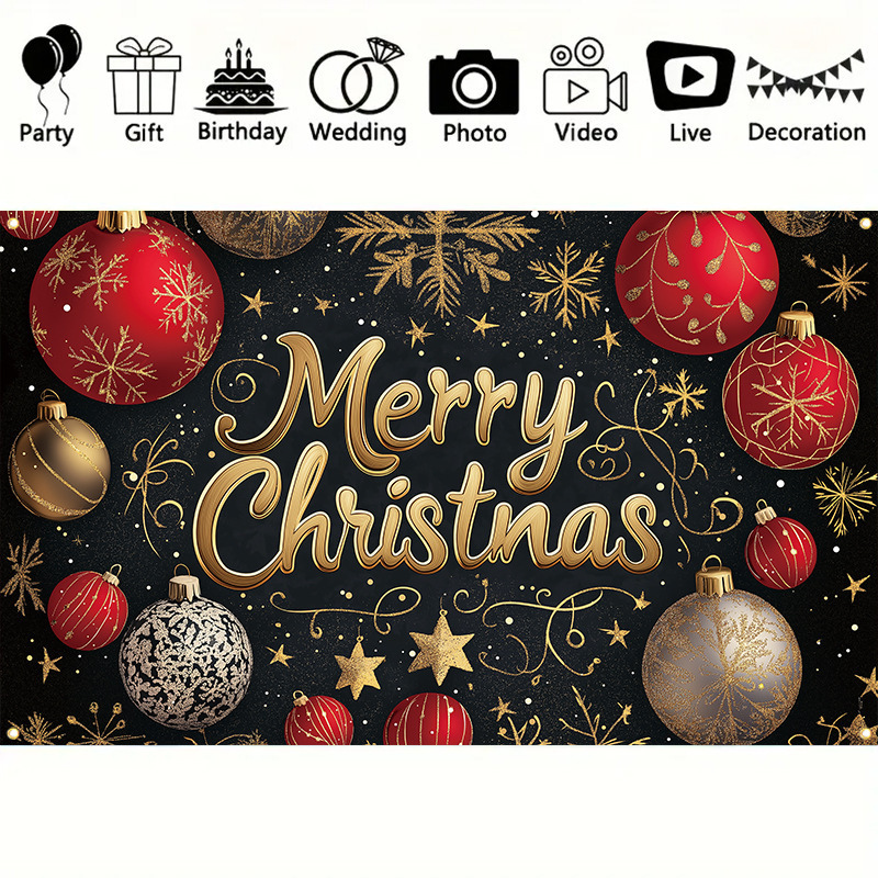 旗クロスボーダークリスマス背景布新しいホリデーパーティー雰囲気レイアウト吊り布クリスマス装飾バナー吊り布|undefined