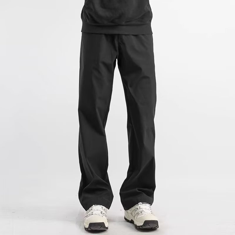 Men's Autumn Trendy Loose Casual Straight-Leg Functional Sports Pants Black Men's Autumn Trendy Loose Casual Straight-Leg Functional Sports Pants Black