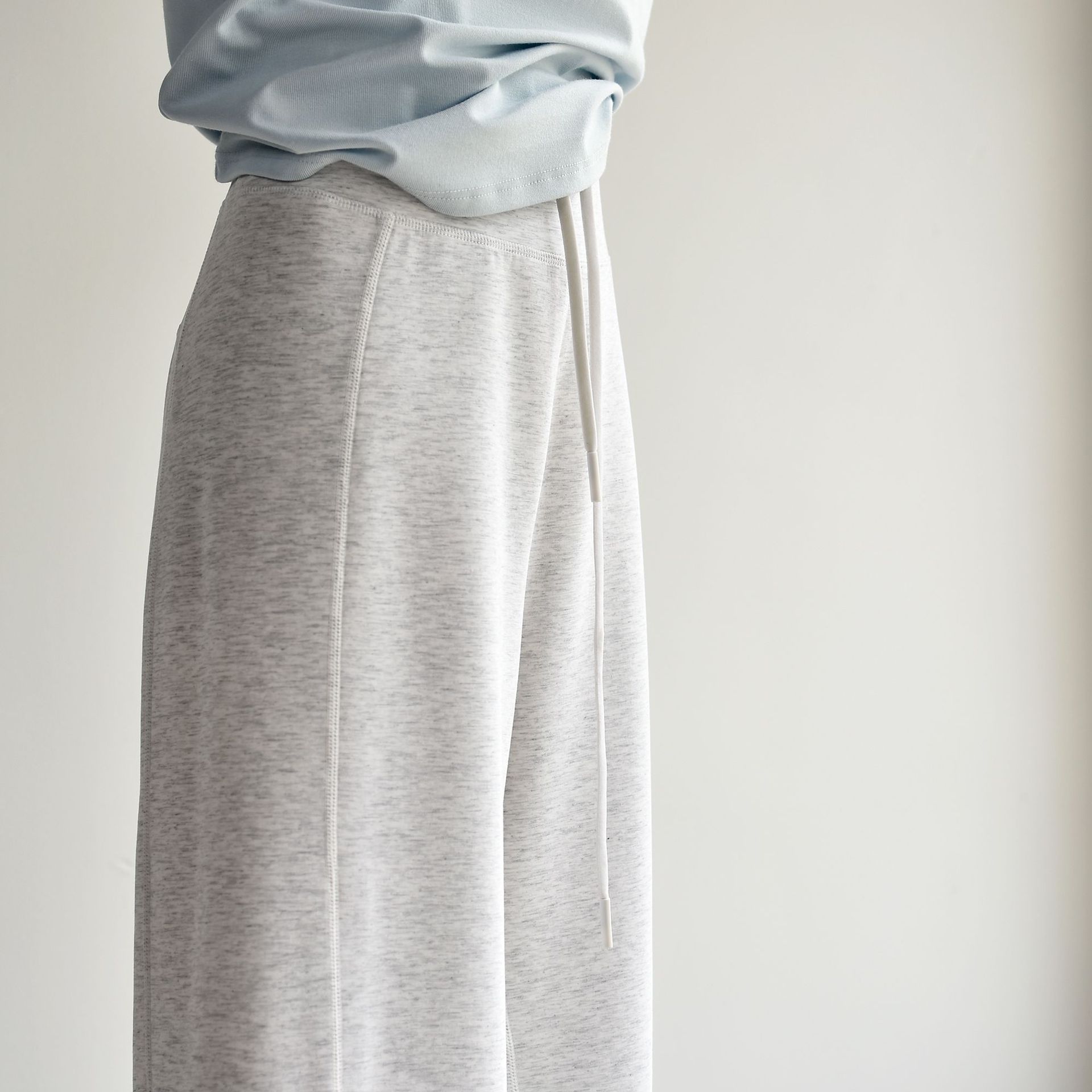 【Tencel Cloud Pants】26 Early Autumn Women's New Thin Lyocell Tencel Hip-Lifting Narrow Wide-Leg Casual Pants