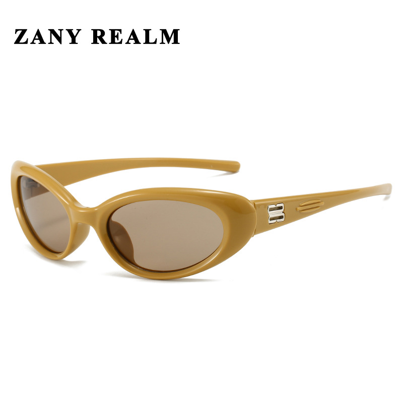 2024 fabricantes nuevas gafas de sol retro de sentido premium Y2K ovaladas gafas de sol de ojo de gato europeas y americanas al por mayor transfronterizas