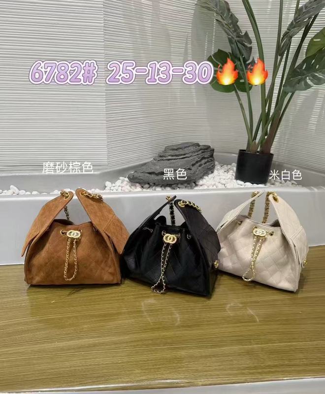 hobo包高级感菱格小香风水桶包链条抽带包中古单肩腋下包通勤女包|undefined
