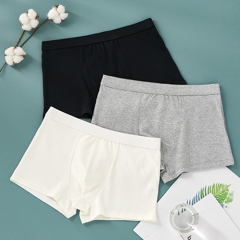 Underwear Men's Pure Cotton Summer Thin Boys' Boxer Shorts Men's Underwear Black Cotton Antibacterial Men's Loose and Comfortable Underwear Men's Pure Cotton Summer Thin Boys' Boxer Shorts Men's Underwear Black Cotton Antibacterial Men's Loose and Comfortable