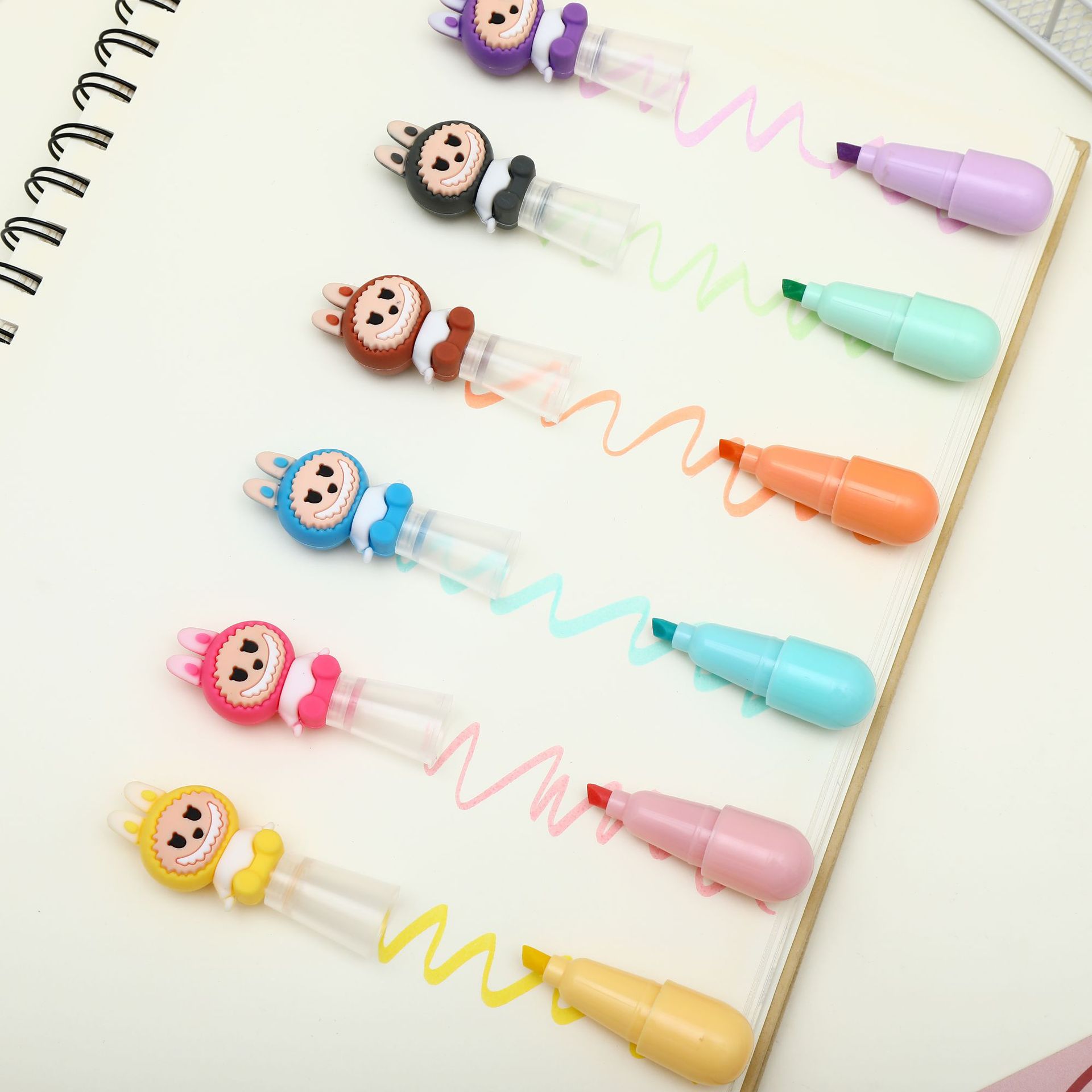 Rabuka Pi Balasti adorable mini gota de agua resaltador para estudiantes regalo de oficina pintura marcador de foco