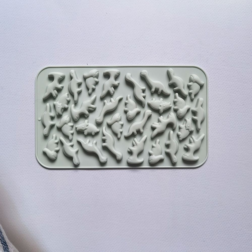 30 pequeños dinosaurios 4 molde de silicona pastel helado pudín molde de postre jabón utensilios