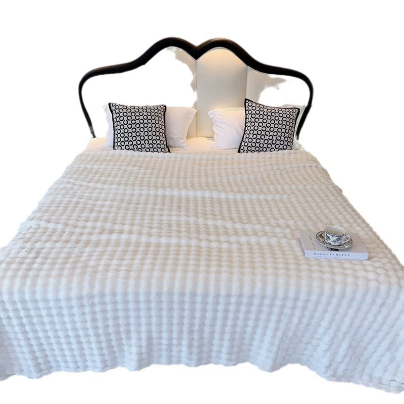 Winter flannel coral duvet, increased thickness