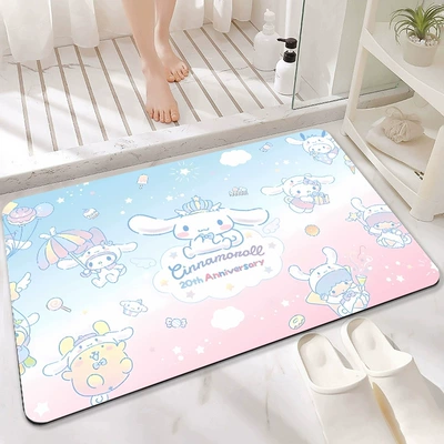 Red Book Explosions Sanrio Floor, Avtomobil döşəmə paspasları - blue-and-pink-gradient-cinnamon-4060cm