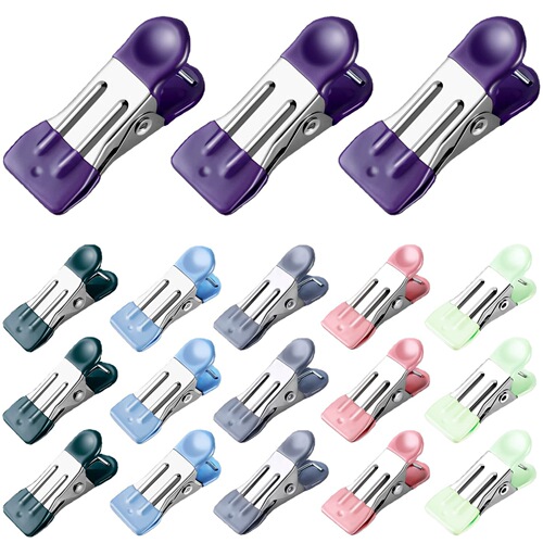 Wholesale stainless steel coated anti-wind small clothes hangers, home socks strong non-marking anti-slip storage drying clips