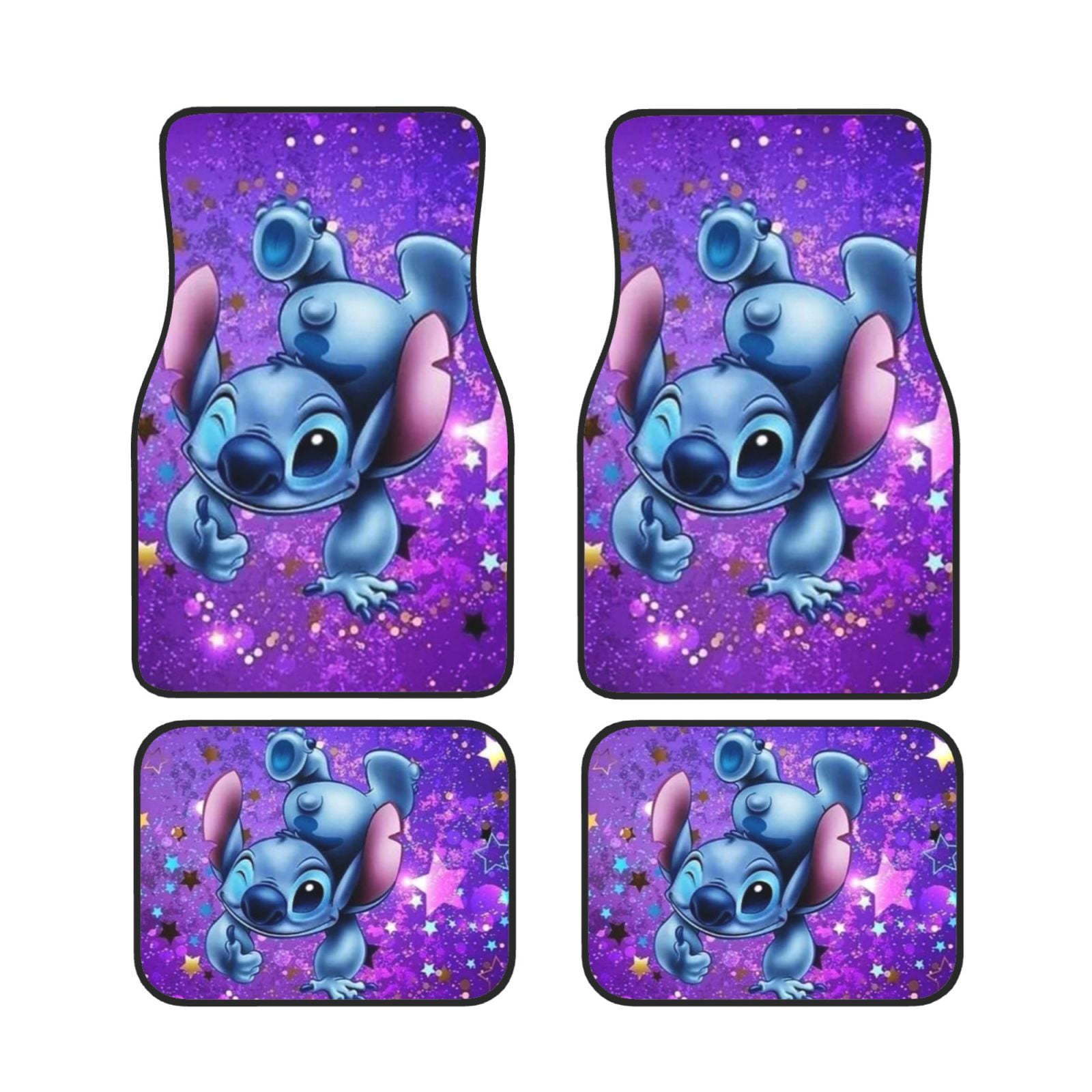 Temu Retro Nordic Style Car Floor Mats Carpet Four-Piece Set Stain-Resistant Floor Mats Cartoon Animation Car Stain-Resistant Floor Mats