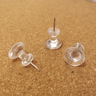 Boxed Transparent Large I-shaped Nail 100 Tack I-shaped Nail Creative Felt Wall Nail Cork Board Press Nail