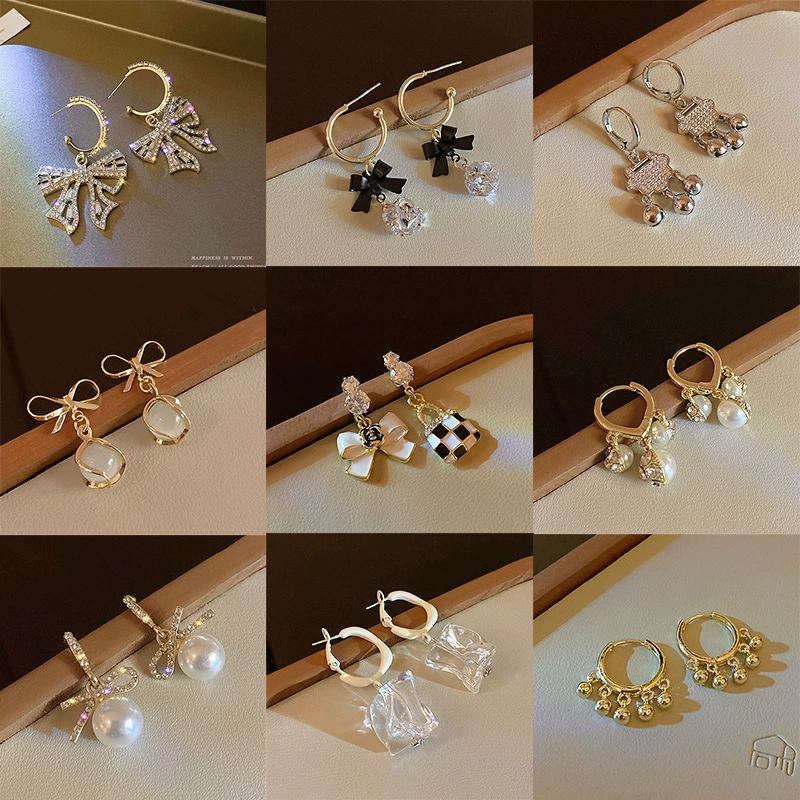Серебряные серьги-капли с жемчужиной (Hanfou), серебряная нить S925, ретро-корейский стиль Light-Luxury