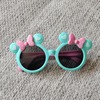 Children's fashionable cartoon sunglasses with bow, glasses suitable for men and women solar-powered, dress up