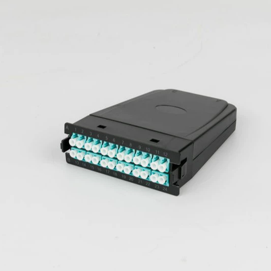 2-MPO 24-портовый модульный бокс OM3-LC MPO распределительная коробка для оптоволокна, высокоплотная распределительная коробка для серверных помещений оптом