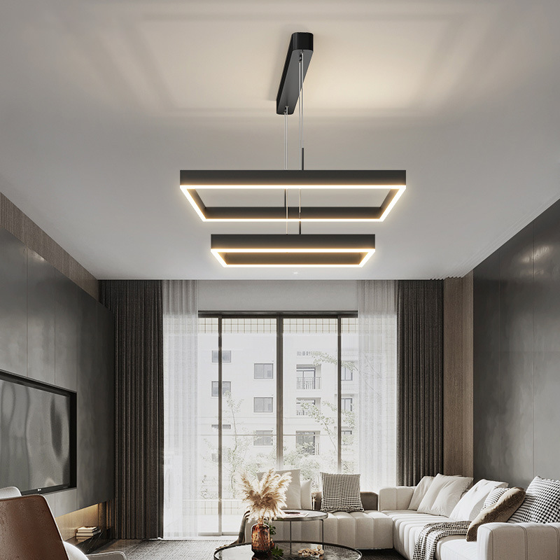 두 개의 원, 직경 40*20*100cm, 무단계 디밍 + 리모콘