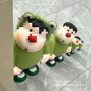 Fat Tiger Floor-Standing Ornament for Living Room Tv Cabinet Decoration, Cartoon Bobblehead Figurine, Car-Mounted Holiday Gift
