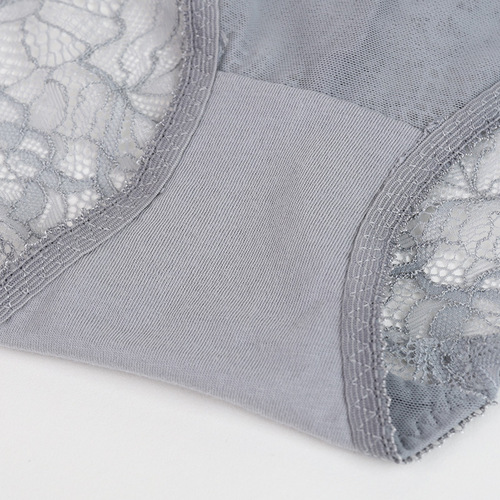 Manufacturer Direct Sale Sexy Transparent Women's Soft Lace Underwear Plus Size Comfortable Breathable High-Waist Triangle Pants