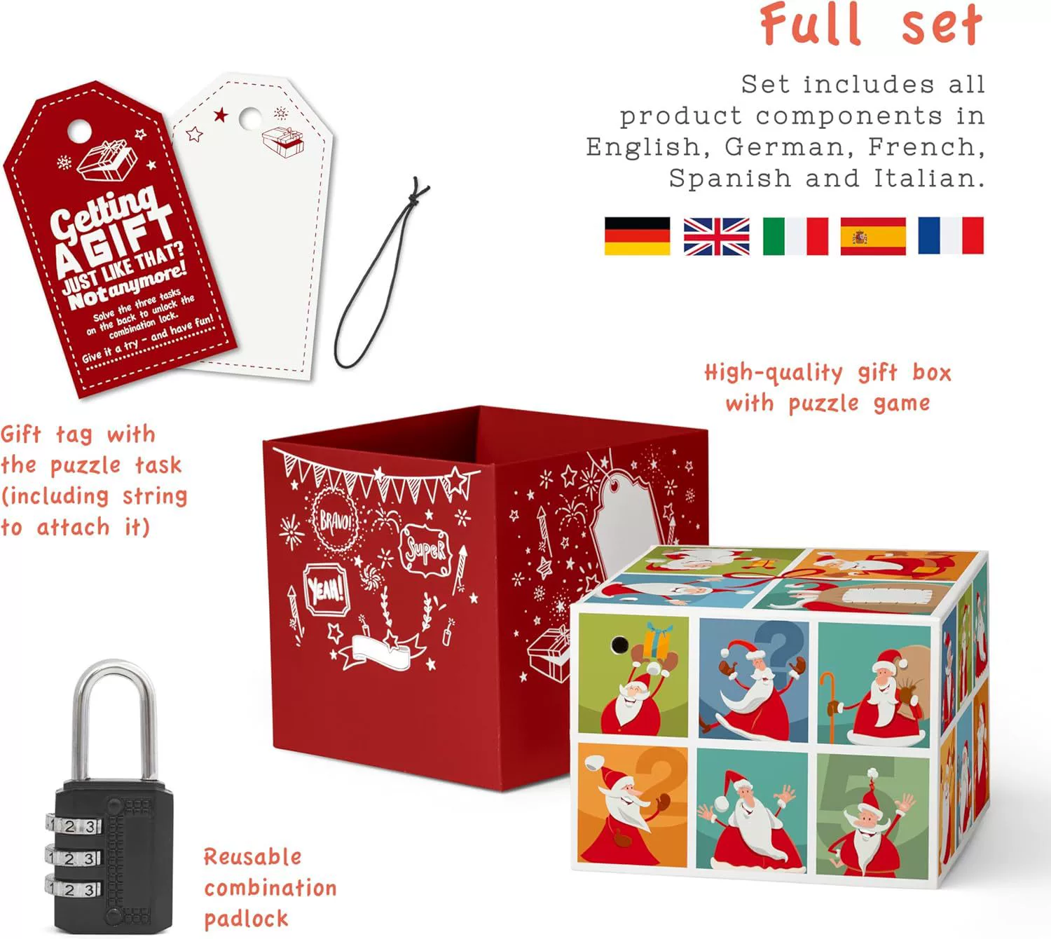 SURPRISBox, PuzzleBox для денежных подарков, упаковка купона, подарочная коробка