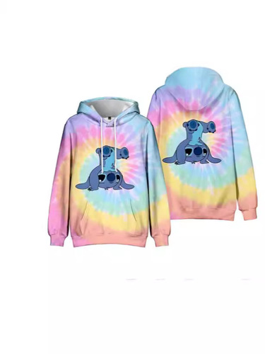 Stitch Cosplay Hoodie—Cross-Border European and American Cartoon 3D Digital Print Hoodie—Factory Direct Sales