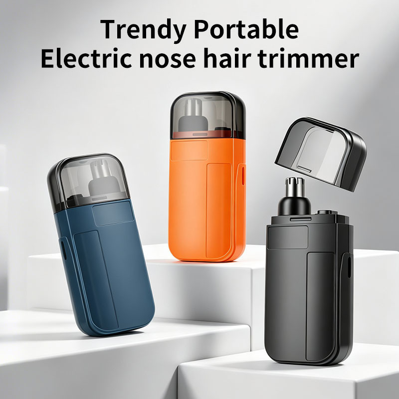 Cross-border electric nose hair trimmer for men, portable home-use rechargeable device, nose hair shaving and cleaning tool Cross-border electric nose hair trimmer for men, portable home-use rechargeable device, nose hair shaving and cleaning tool