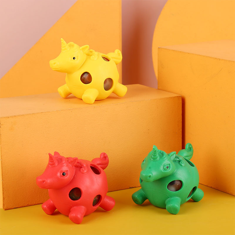 유니콘 포도 볼 (컬러 랜덤 헤어)