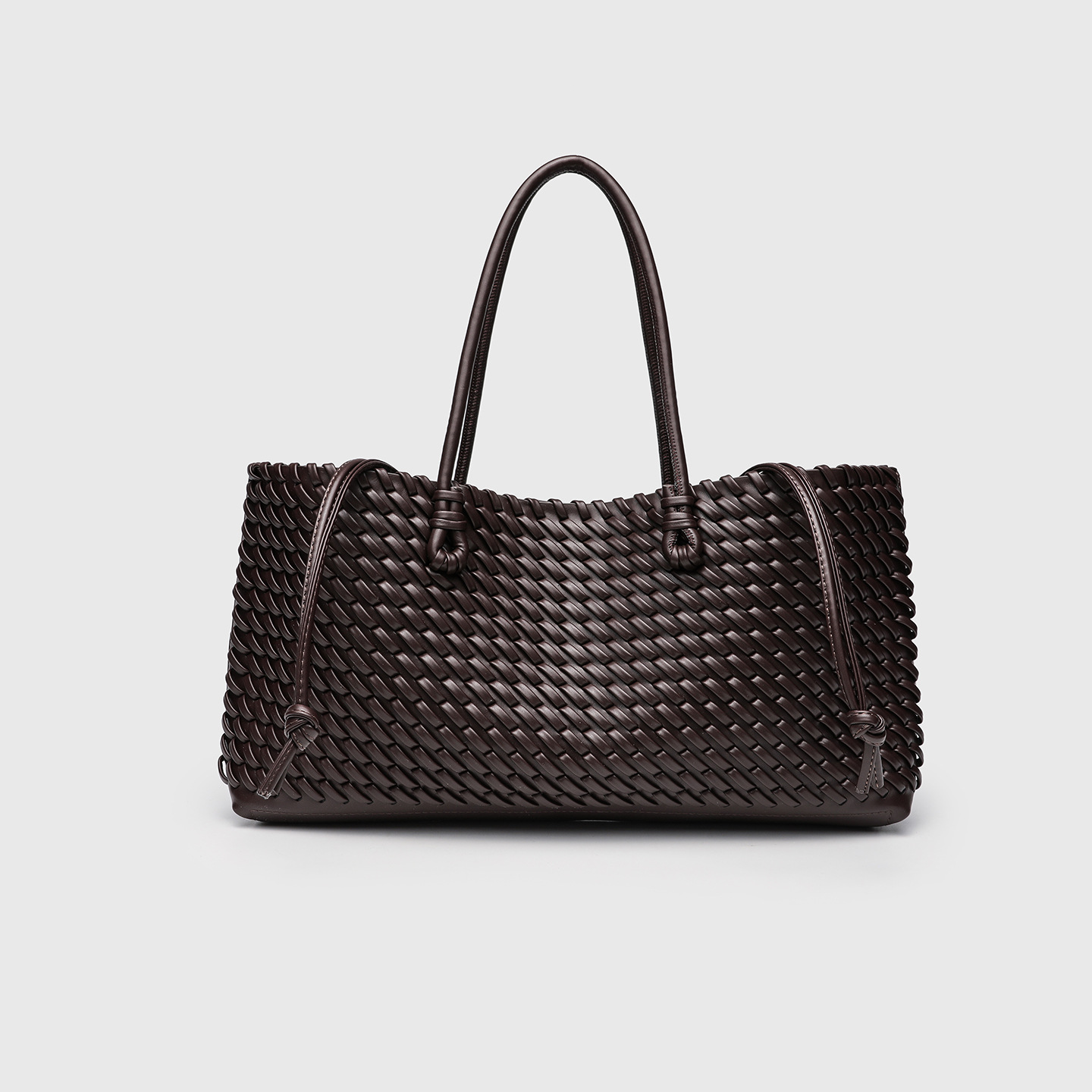 2025 Summer New European and American Niche Commuter Woven Handheld Shoulder Bag Fashionable Extra Large Capacity Tote Bag