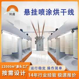 悬挂喷涂烘干线全自动轨道喷漆生产线喷涂流水线悬挂式涂装设备