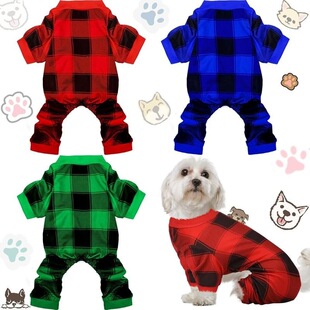 X 79457 Plaid Pet Dress Dog Clothes ���ӌ���ȹ�� �羳�W����