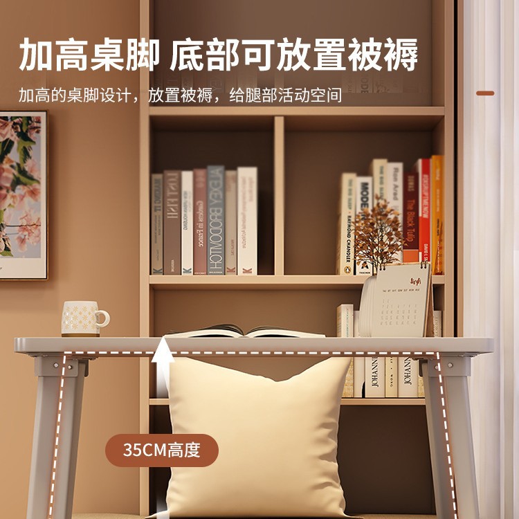 Ventana flotante mesa pequeña mesa de té doméstica plegable mesa de té dormitorio tatami kang mesa balcón más grande escritorio de cama