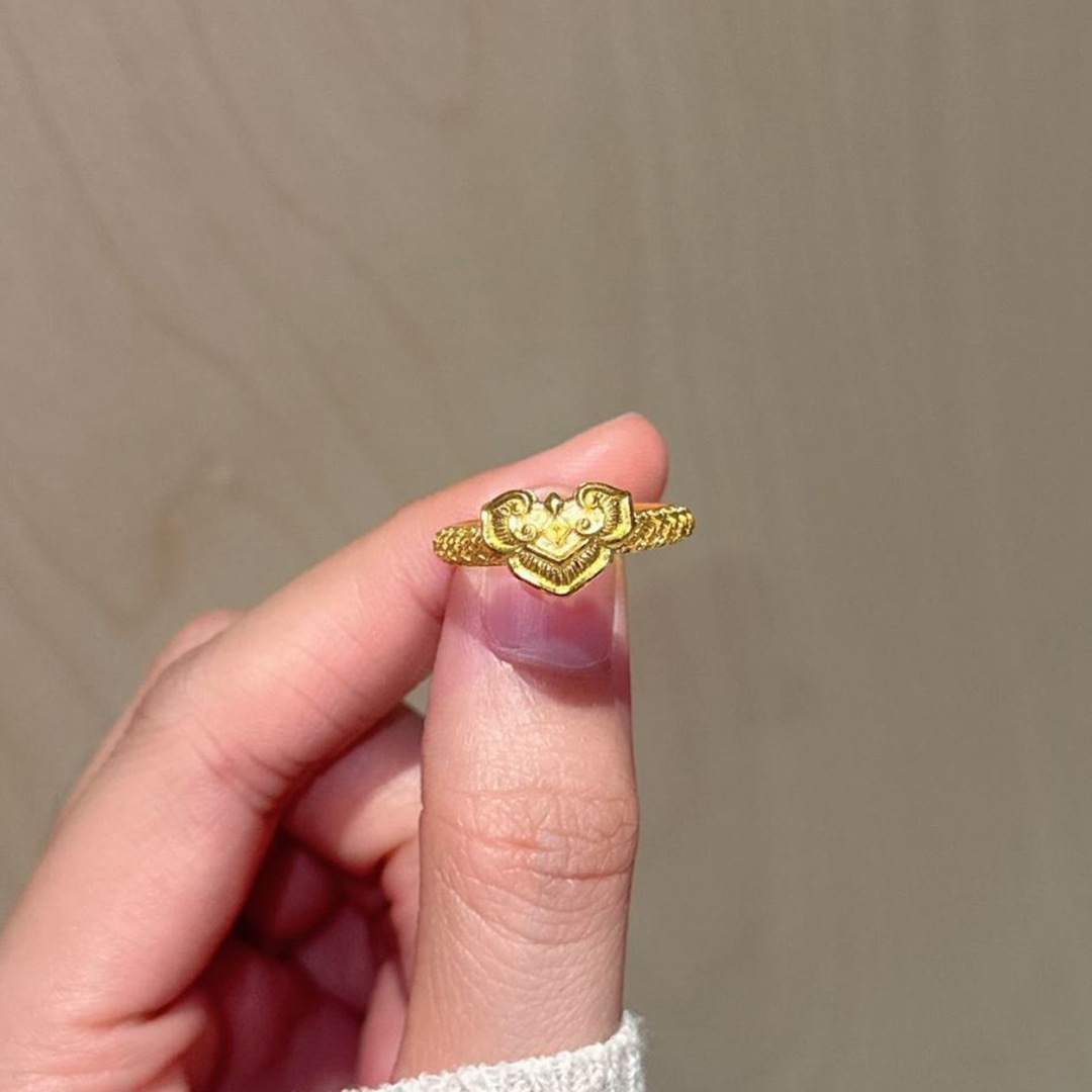 Lead the series Fang Ruyi new Chinese wedding proposal engagement ring son birthday gift to give male girlfriend live ring