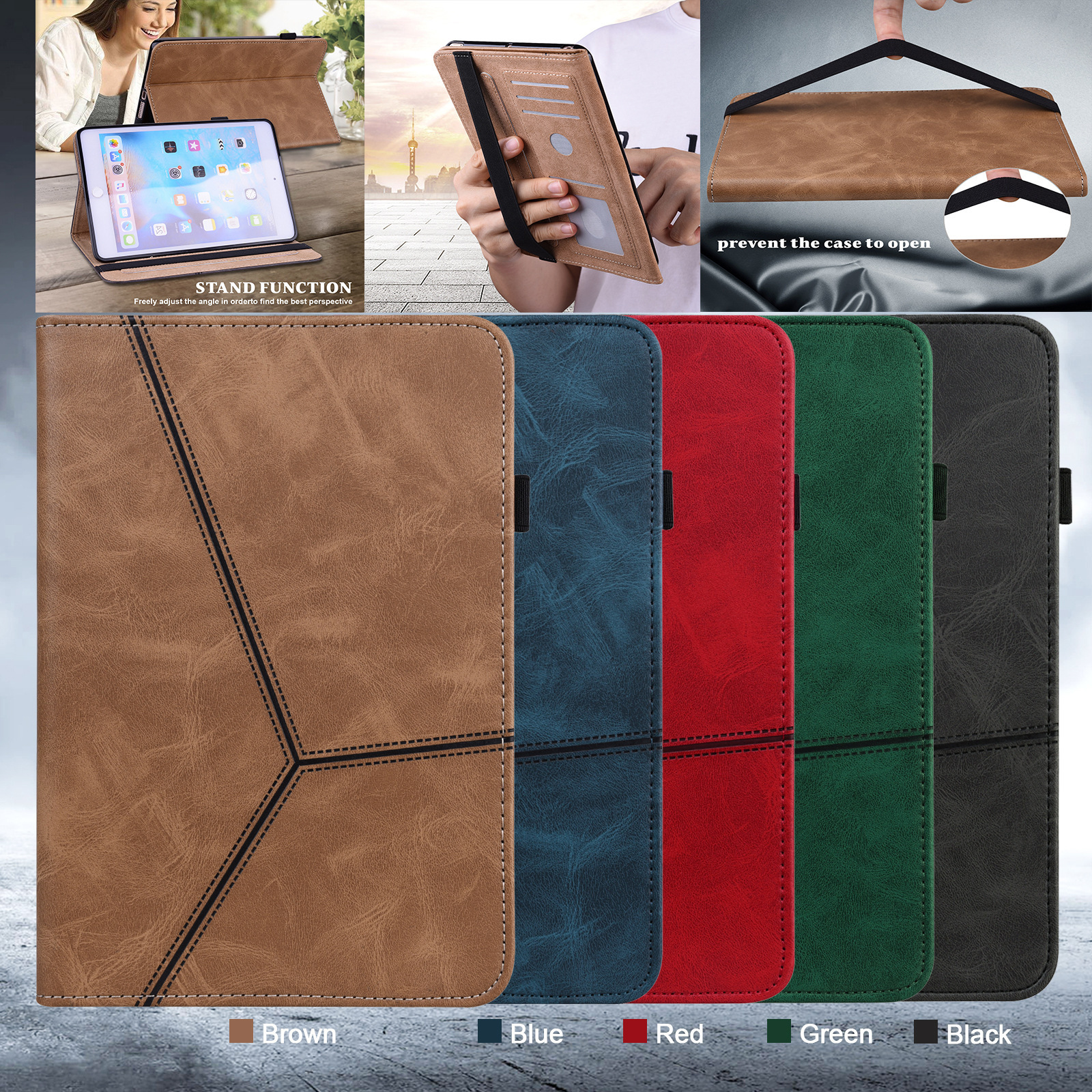 Solid Color Pressed Leather Case Suitable for Oppo Pad 11inch Pu+Tpu Anti-Fall Shell