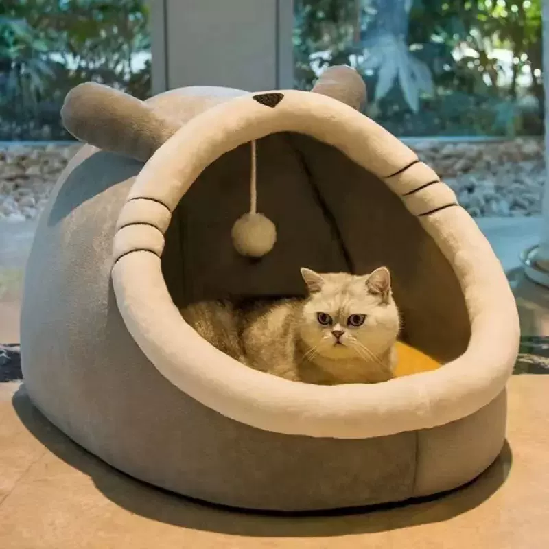 猫窝四季保暖冬天狗窝四季通用用品封闭式猫床可拆洗宠物窝批发