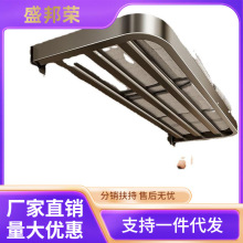 太空铝毛巾架免打孔卫生间浴巾架浴室置物架五金挂件折叠收纳实木