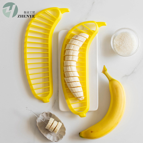 Creative kitchen gadgets PP banana splitter slicer fruit salad splitter banana cutter