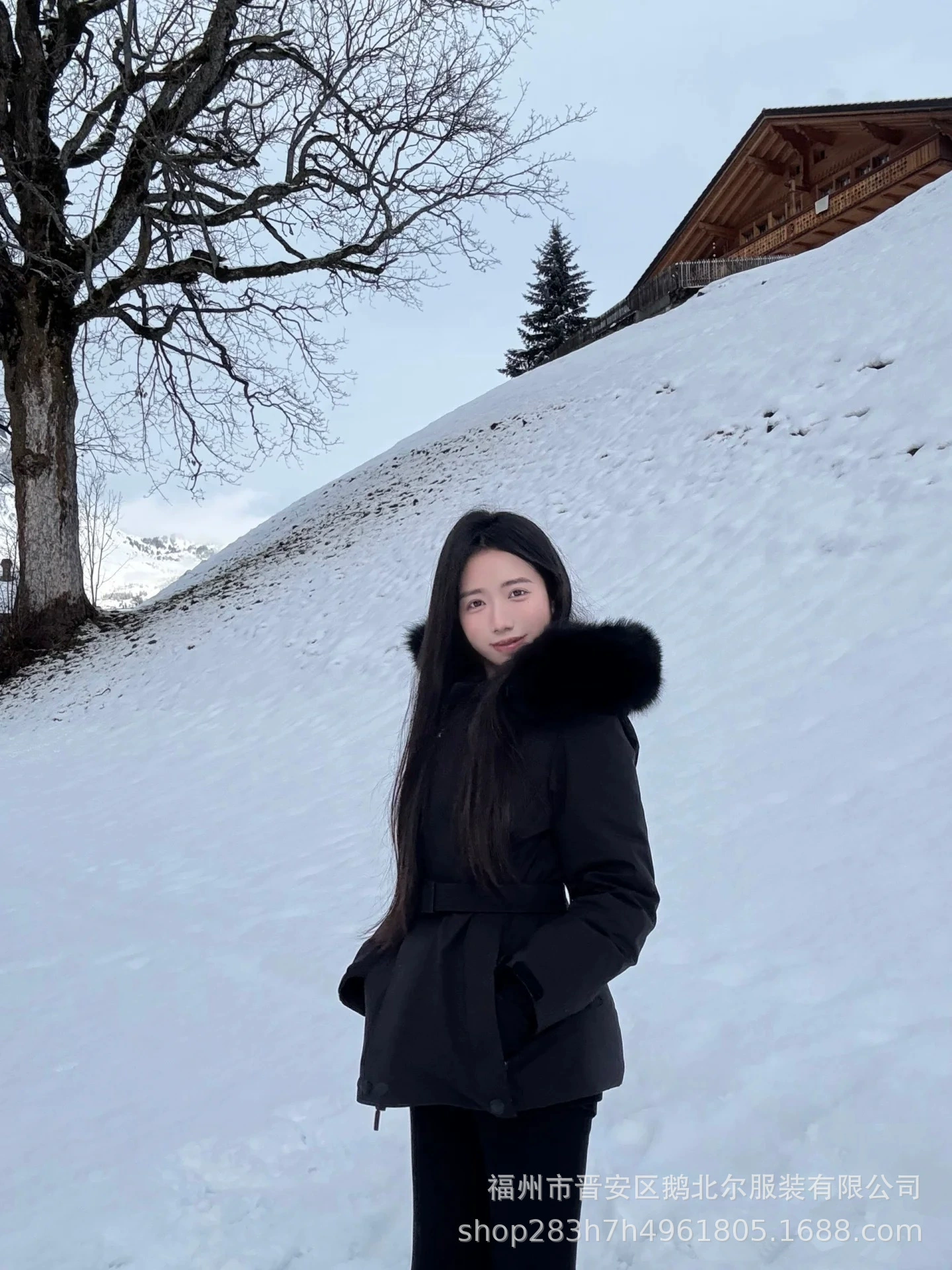 Ski ski suit, down jacket, short coat, slim fit, increased thickness