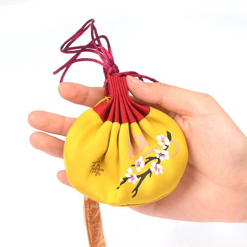 Factory wholesale sachet empty bag enterprise logo ancient style embroidery sachet plum orchid bamboo chrysanthemum four gentlemen sachet 