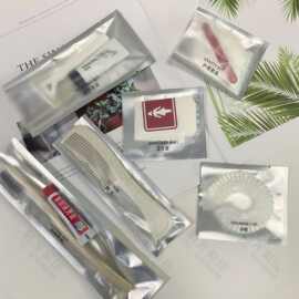 三边封镀铝袋牙刷梳子须刨包装袋 化妆品试用装面膜袋子印刷工厂