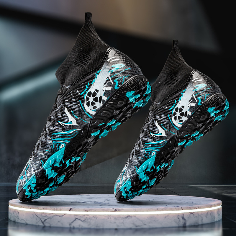 Zapatos de Fútbol de Caña Alta de Suela de TPU Transpirables para Césped Artificial