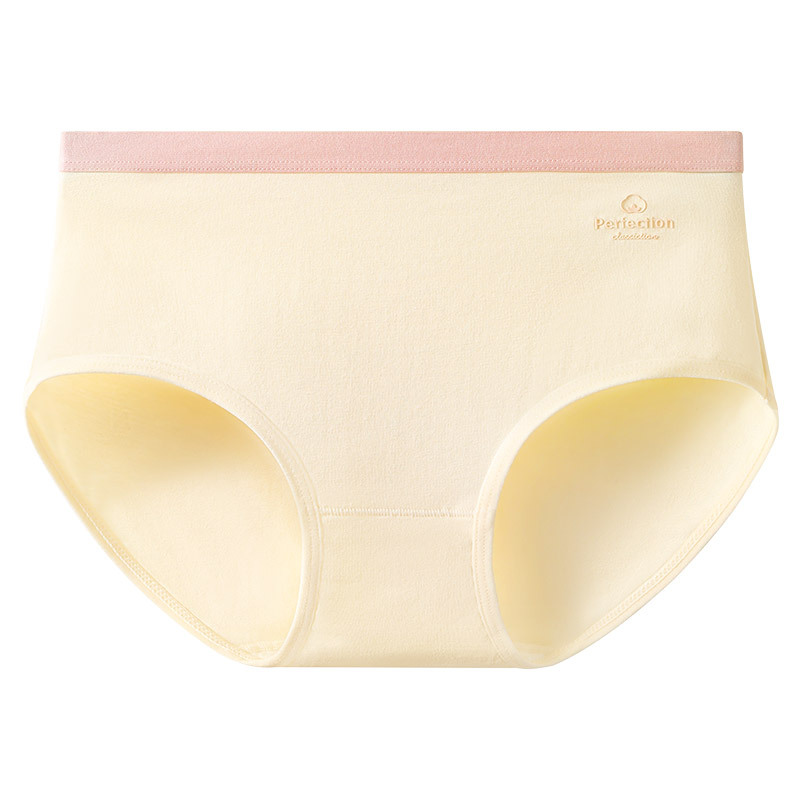 Algodón de las mujeres antibacterianas transpirables entrepierna sin costuras de algodón corto cabeza nuevos calzoncillos de cintura media de las mujeres