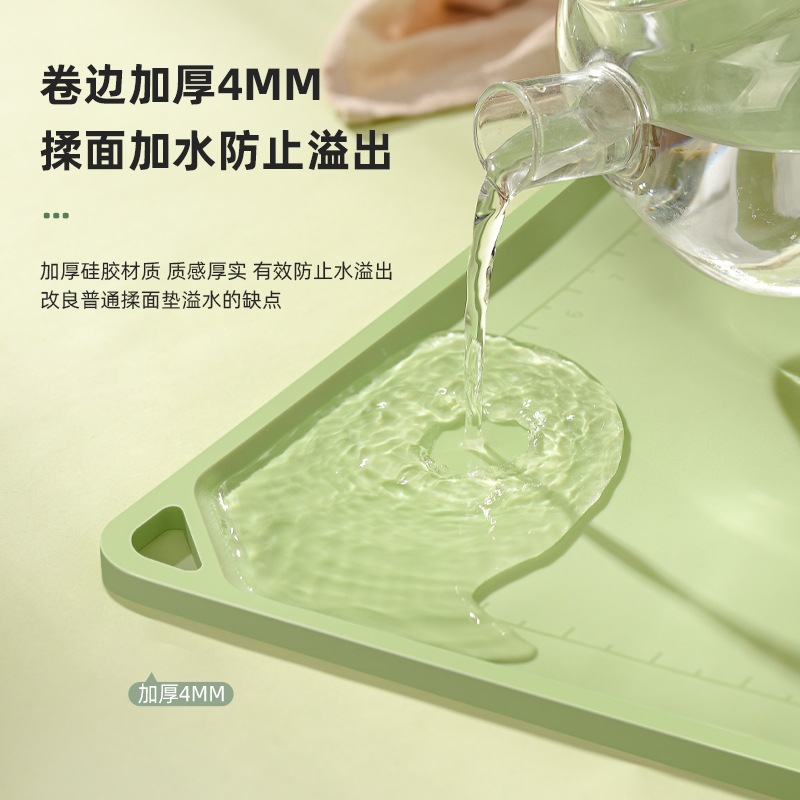 批發加大送切面刀加厚廚房面板烘焙和面擀麵食品級硅膠案板揉面墊