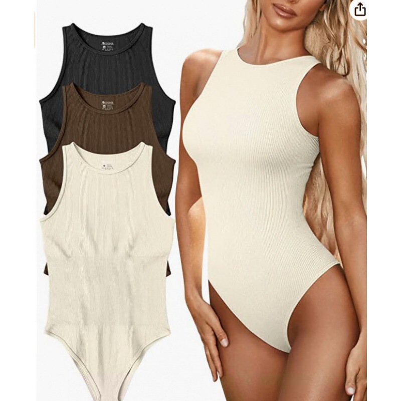 Cross-border European and American popular 2023 Summer Amazon AliExpress tight jumpsuit sleeveless pit thread swimsuit for women