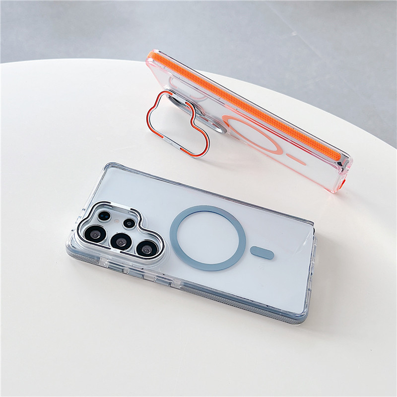 The New Model Is Suitable for Samsung S26 Ultra Dual-Color Transparent Magnetic Anti-Fall Phone Case S24/25 Protective Cover The New Model Is Suitable for Samsung S26 Ultra Dual-Color Transparent Magnetic Anti-Fall Phone Case S24/25 Protective Cover