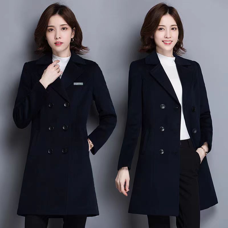 成都男女韩版职业装羊毛尼子大衣酒店服务员定制定制厂家直销