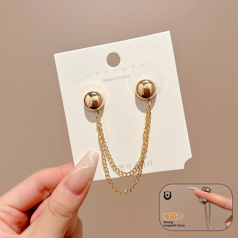 Pantalones corto pie de pantalón anti-raspazo de tierra fijación clip de brazo de borde fijación botón de pierna de fijación larga botón de pierna de absorción magnética botón sin costura