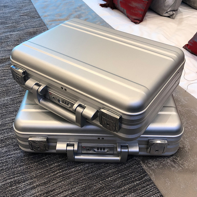 Aluminum Magnesium Alloy Suitcase Toolbox Notebook Box Cash Box Instrument Equipment Box Business Briefcase