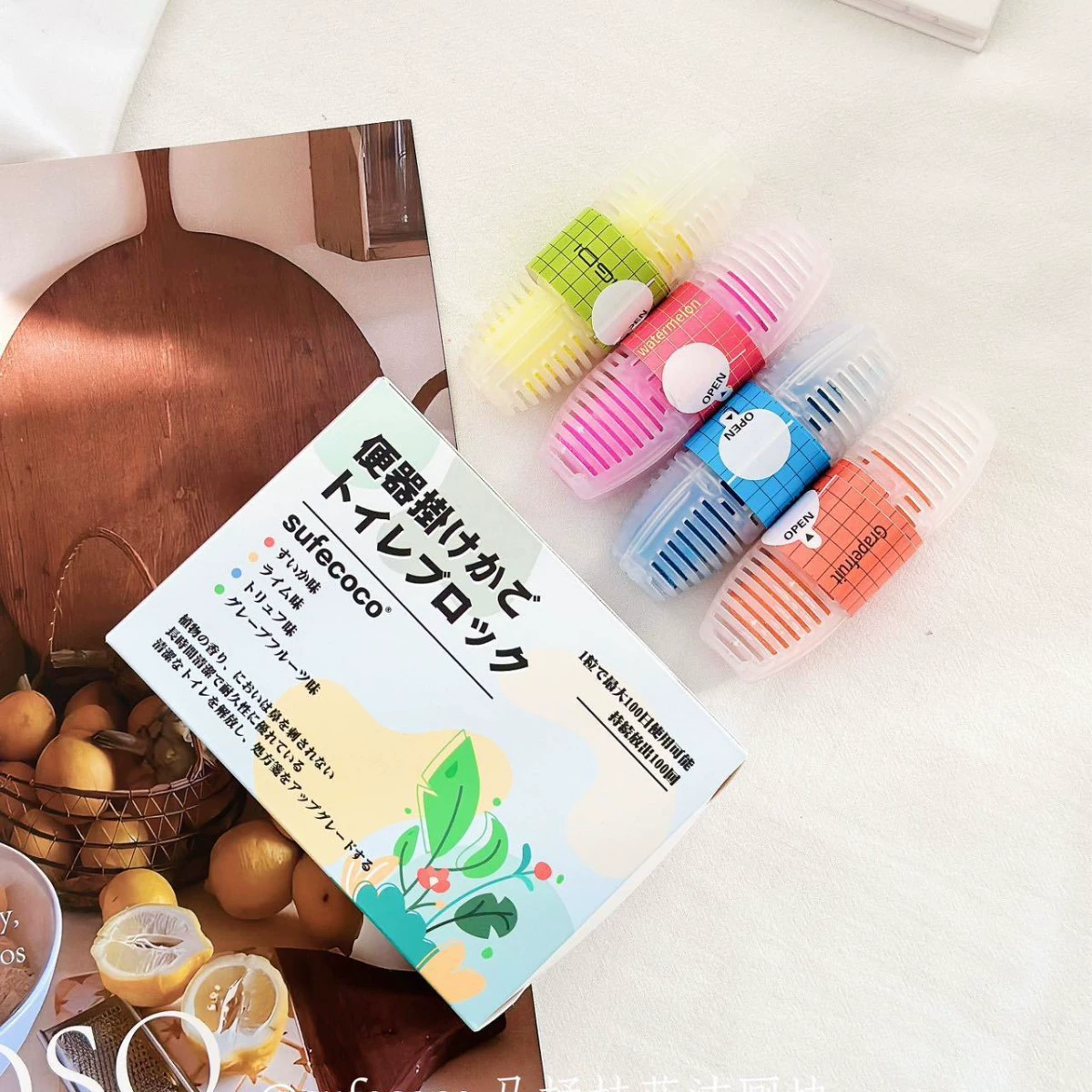 Sufecoco туалет висит синий туалет для удаления запаха