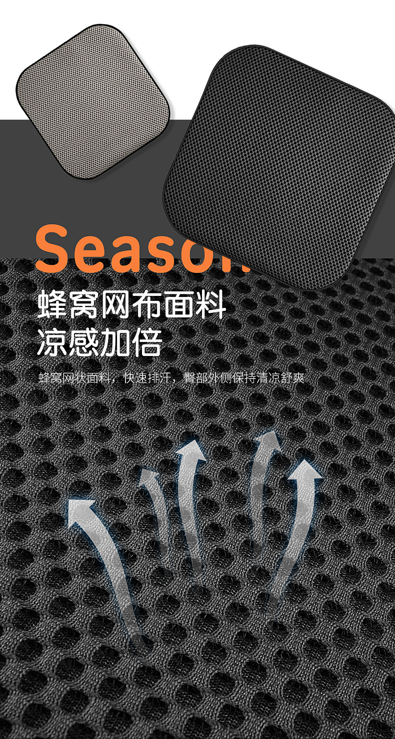 New Car Ventilation Seat Cushion for Summer, Cool and Breathable with USB Port, Suitable for Car, Office, and Home Use, Available for Dropshipping